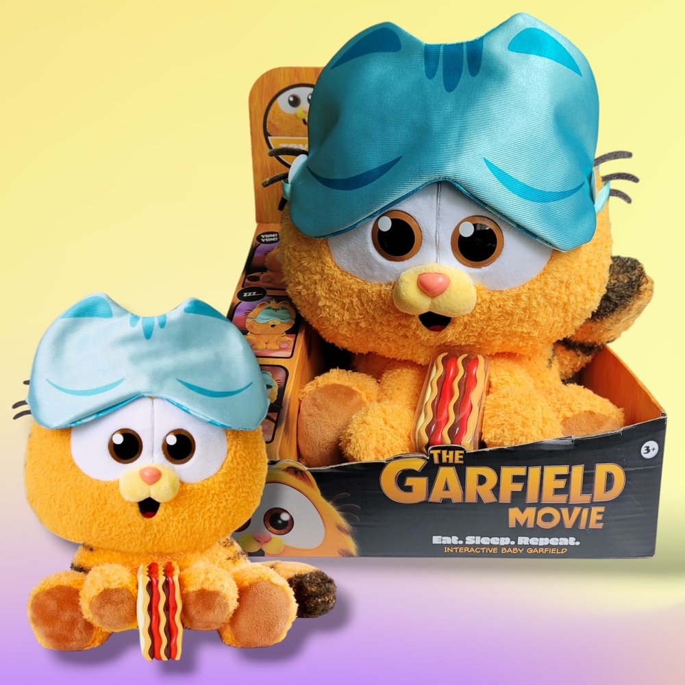 Garfield The Movie Eat Sleep Repeat Interactive Baby Garfield 10" Plush